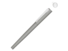 Ручка металлическая роллер Brush R GUM soft-touch с зеркальной гравировкой (серый)  (Изображение 1)