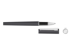 Ручка металлическая роллер Brush R GUM soft-touch с зеркальной гравировкой (черный)  (Изображение 2)