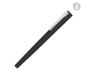 Ручка металлическая роллер Brush R GUM soft-touch с зеркальной гравировкой (черный) 