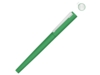 Ручка металлическая роллер Brush R GUM soft-touch с зеркальной гравировкой (зеленый)  (Изображение 1)