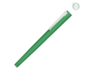 Ручка металлическая роллер Brush R GUM soft-touch с зеркальной гравировкой (зеленый) 
