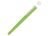 Ручка металлическая роллер Brush R GUM soft-touch с зеркальной гравировкой (зеленое яблоко)  (Изображение 1)
