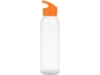 Бутылка для воды Plain 2 (оранжевый/прозрачный)  (Изображение 2)