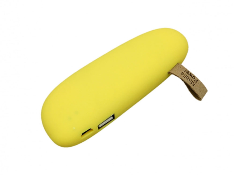 Внешний аккумулятор в форме камня Stone, 2600 mAh (желтый)  (Изображение 1)