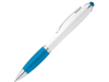Шариковая ручка с зажимом из металла SANS BK (голубой)  (Изображение 1)
