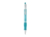 Шариковая ручка с противоскользящим покрытием SLIM (голубой)  (Изображение 3)