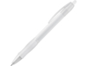 Шариковая ручка с противоскользящим покрытием SLIM (белый)  (Изображение 1)