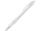 Шариковая ручка с противоскользящим покрытием SLIM (белый) 
