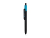 Ручка пластиковая шариковая KIWU METALLIC (голубой)  (Изображение 3)
