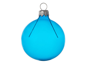 Стеклянный шар на елку Fairy tale, 6 см (голубой) 