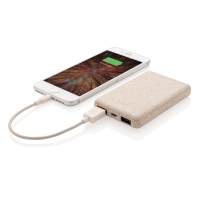 Карманный внешний аккумулятор Wheat Straw, 5000 mAh