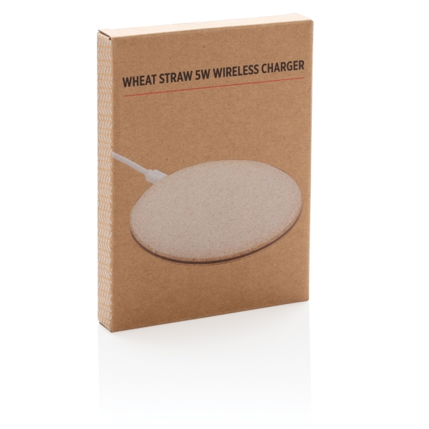 Док-станция для беспроводной зарядки Wheat Straw, 5 Вт (Изображение 8)