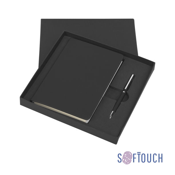 Подарочный набор "Парма", покрытие soft touch (черный) (Изображение 1)
