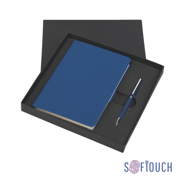 Подарочный набор "Парма", покрытие soft touch (синий) (Изображение 1)