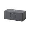 Bluetooth колонка "Cool Gray" с двумя динамиками (2х3Вт) и беспроводным зарядным устройством, переработанный пластик (RPET) (серый) (Изображение 3)