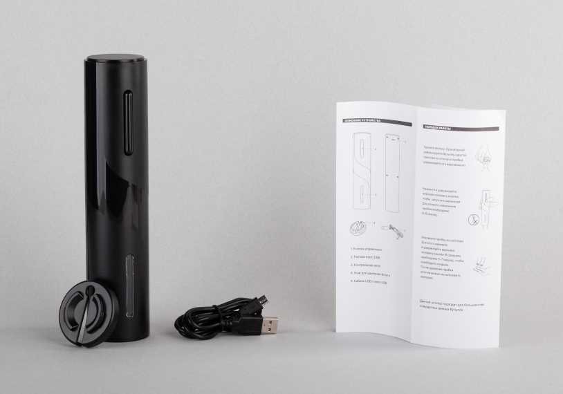 Штопор электрический "Кавист neo" с батареей, 500 mAh (Изображение 5)