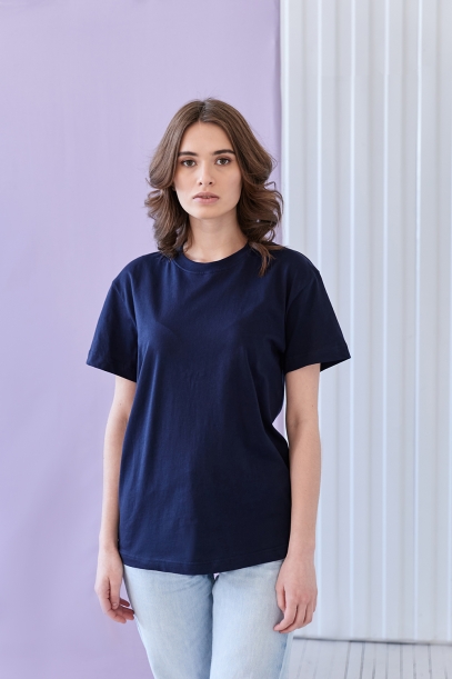 Футболка унисекс STAN, хлопок 150, 51 (Синий) 50/L (Изображение 4)