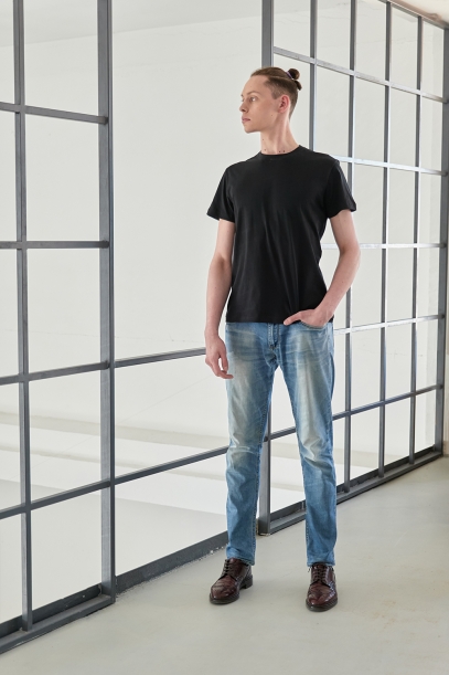 Футболка унисекс STAN, хлопок 150, 51 (Чёрный) 54/XXL (Изображение 6)