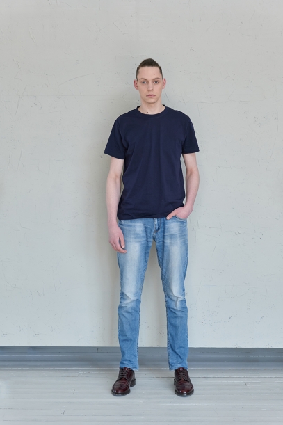 Футболка унисекс STAN, хлопок 150, 51 (Темно-синий) 44/XS (Изображение 4)