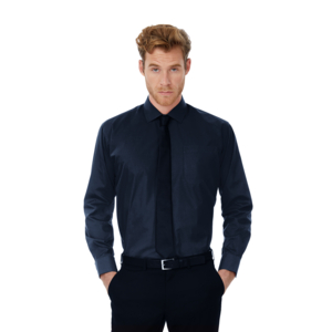 Рубашка мужская с длинным рукавом LSL/men (темно-синий) XL