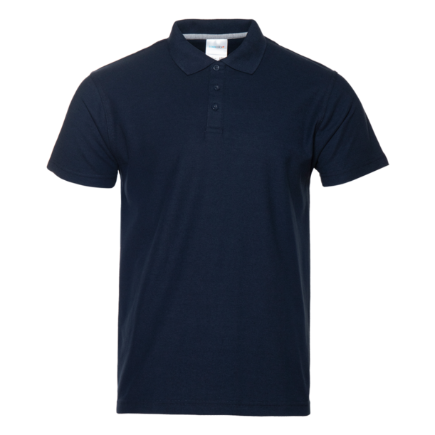 Рубашка поло мужская STAN хлопок/полиэстер 185, 04 (Темно-синий) 44/XS (Изображение 1)