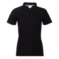 Рубашка поло женская STAN хлопок/полиэстер 185, 04WL (Чёрный) 52/XXL