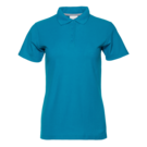 Рубашка поло женская STAN хлопок/полиэстер 185, 04WL (Лазурный) 48/L