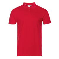 Рубашка поло унисекс STAN хлопок 185, 04U (Красный) 40/3XS