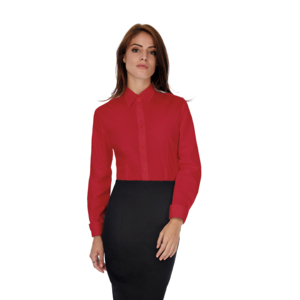 Рубашка женская с длинным рукавом Heritage LSL/women (темно-красный) L
