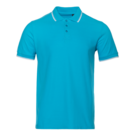 Рубашка поло мужская STAN с окантовкой хлопок/полиэстер 185, 04T (Бирюзовый) 56/XXXL
