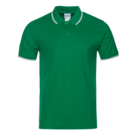 Рубашка поло мужская STAN с окантовкой хлопок/полиэстер 185, 04T (Зелёный) 52/XL