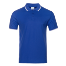 Рубашка поло мужская STAN с окантовкой хлопок/полиэстер 185, 04T (Синий) 48/M
