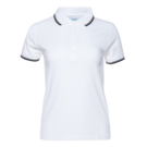 Рубашка поло женская STAN с окантовкой хлопок/полиэстер 185, 04BK (Белый) 50/XL