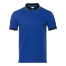 Рубашка поло мужская STAN с контрастными деталями хлопок/полиэстер 185, 04С (Синий) 48/M