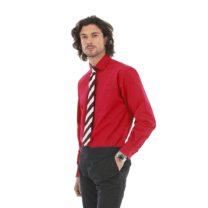 Рубашка мужская с длинным рукавом Heritage LSL/men (темно-красный) L