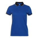 Рубашка поло женская STAN с контрастными деталями хлопок/полиэстер 185, 04CW (Синий) 50/XL