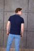 Рубашка мужская 05 (Серый меланж) XS/44 (Изображение 5)