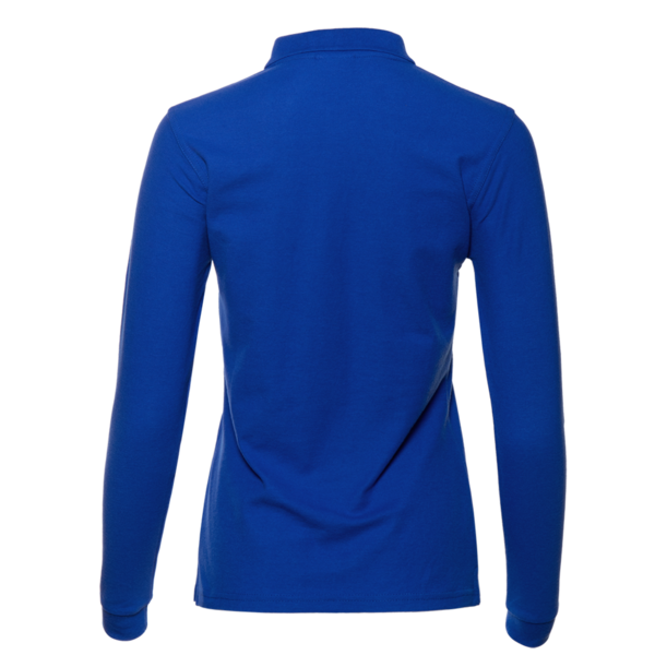 Рубашка поло женская STAN длинный рукав хлопок/полиэстер 185, 04SW (Синий) 42/XS (Изображение 2)