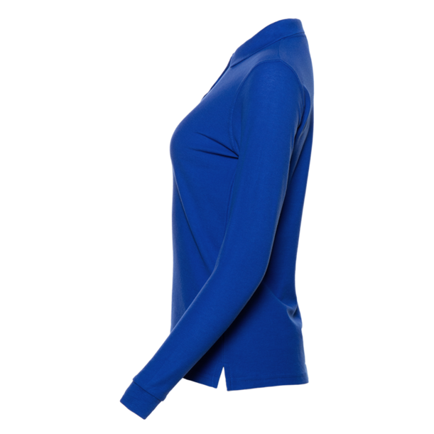Рубашка поло женская STAN длинный рукав хлопок/полиэстер 185, 04SW (Синий) 42/XS (Изображение 3)