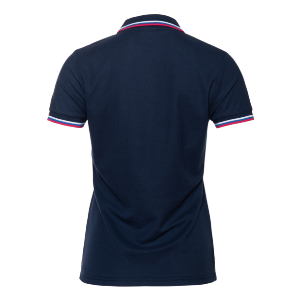 Рубашка поло женская триколор STAN хлопок/полиэстер 185, 04WRUS (Темно-синий) 42/XS (Изображение 2)