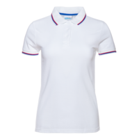 Рубашка поло женская триколор STAN хлопок/полиэстер 185, 04WRUS (Белый) 42/XS