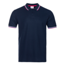 Рубашка поло мужская триколор STAN хлопок/полиэстер 185, 04RUS (Темно-синий) 48/M