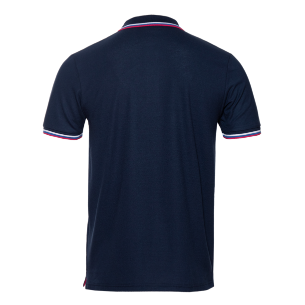 Рубашка поло мужская триколор STAN хлопок/полиэстер 185, 04RUS (Темно-синий) 52/XL (Изображение 2)