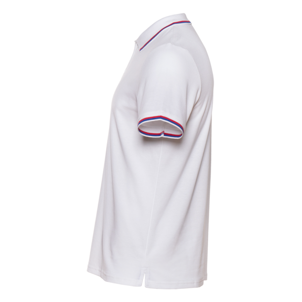 Рубашка поло мужская триколор STAN хлопок/полиэстер 185, 04RUS (Белый) 54/XXL (Изображение 3)