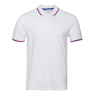 Рубашка поло мужская триколор STAN хлопок/полиэстер 185, 04RUS (Белый) 52/XL