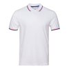 Рубашка поло мужская триколор STAN хлопок/полиэстер 185, 04RUS (Белый) 42/XXS (Изображение 1)