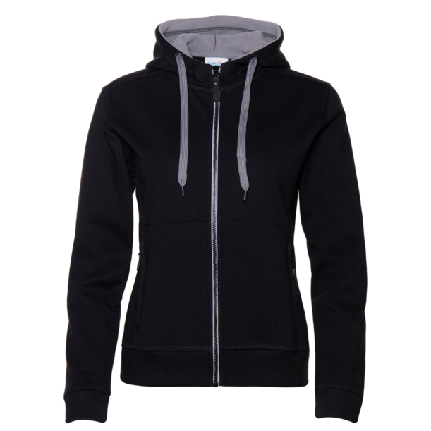Толстовка женская STAN с капюшоном на молнии сэндвич 320, 19 (Чёрный) 52/XXL (Изображение 1)