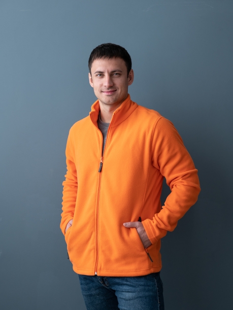 Толстовка унисекс STAN на молнии микрофлис 200, 21 (Оранжевый) 52/XL (Изображение 4)