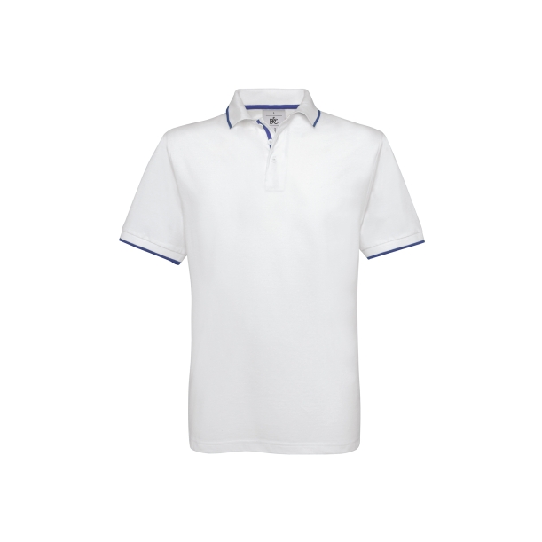 Поло Safran Sport (белый с синим) XXL (Изображение 2)