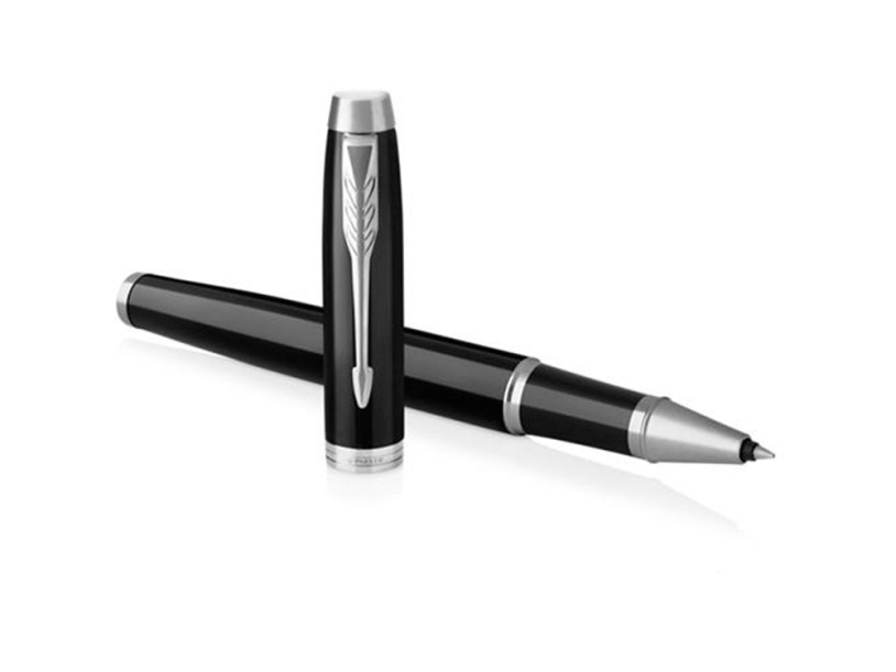 Ручка роллер Parker IM Core Black CT, черный/серебристый (Изображение 4)